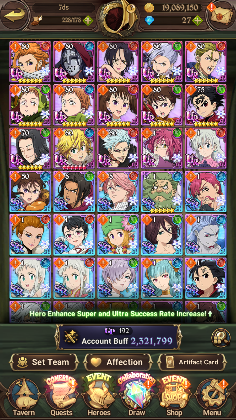[GLOBAL] 6/6 Mael of Sunshine++ 7DS Seven Deadly Sins: Grand Cross Resource Starter Account-Mobile Games Starter