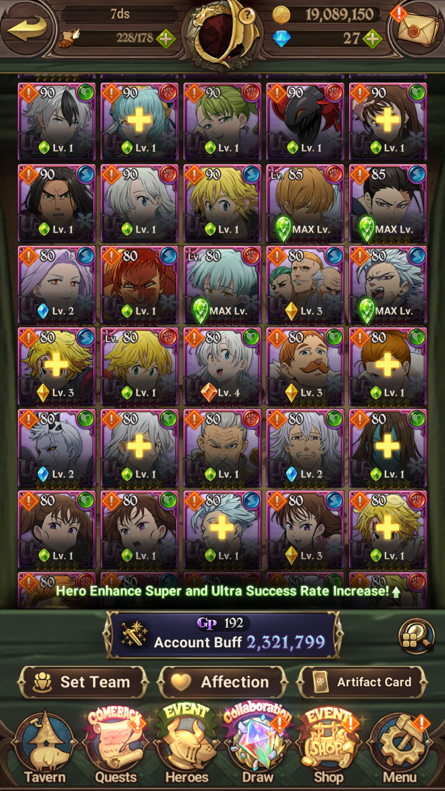 [GLOBAL] 6/6 Mael of Sunshine++ 7DS Seven Deadly Sins: Grand Cross Resource Starter Account-Mobile Games Starter