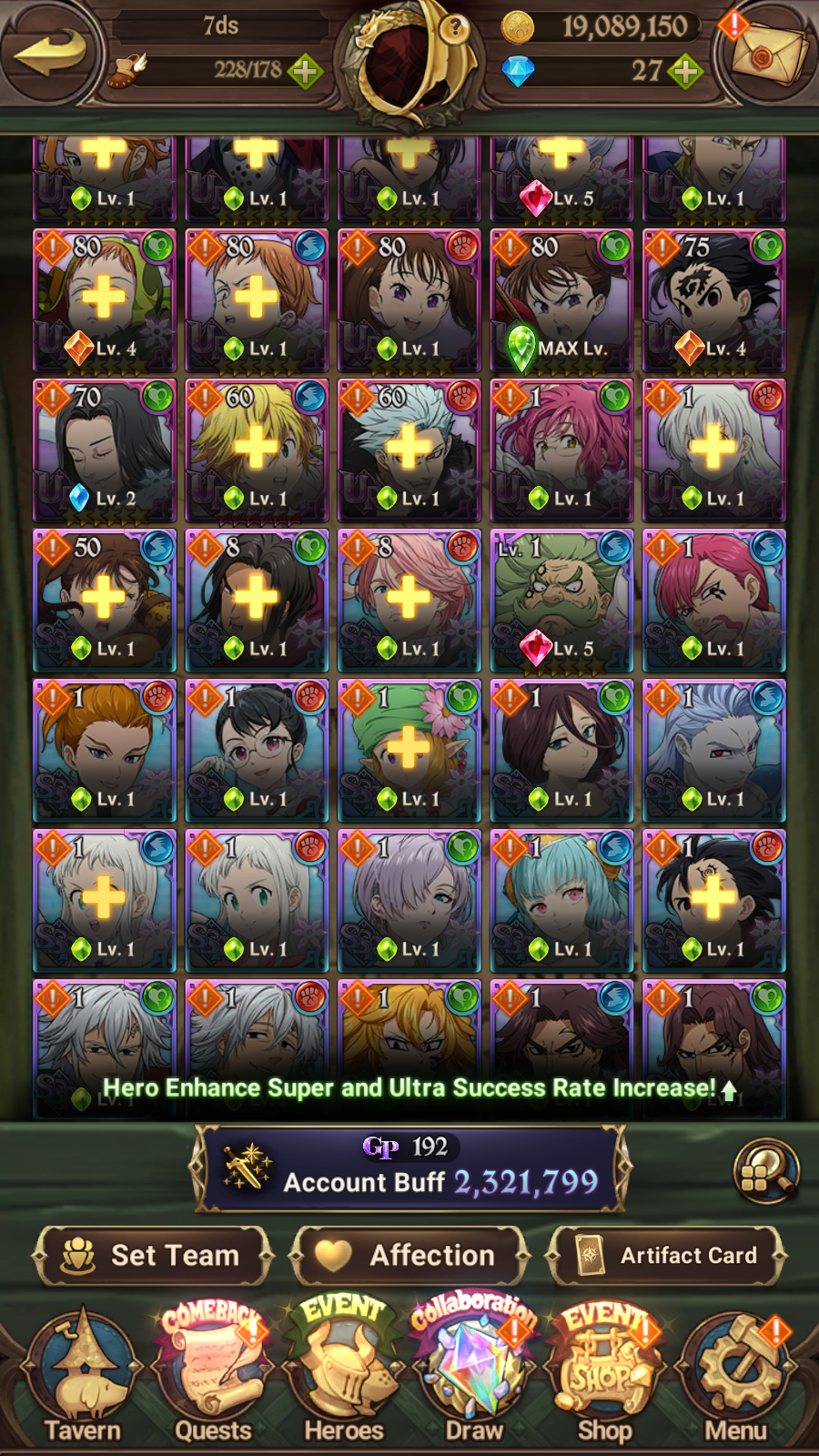 [GLOBAL] 6/6 Mael of Sunshine++ 7DS Seven Deadly Sins: Grand Cross Resource Starter Account-Mobile Games Starter