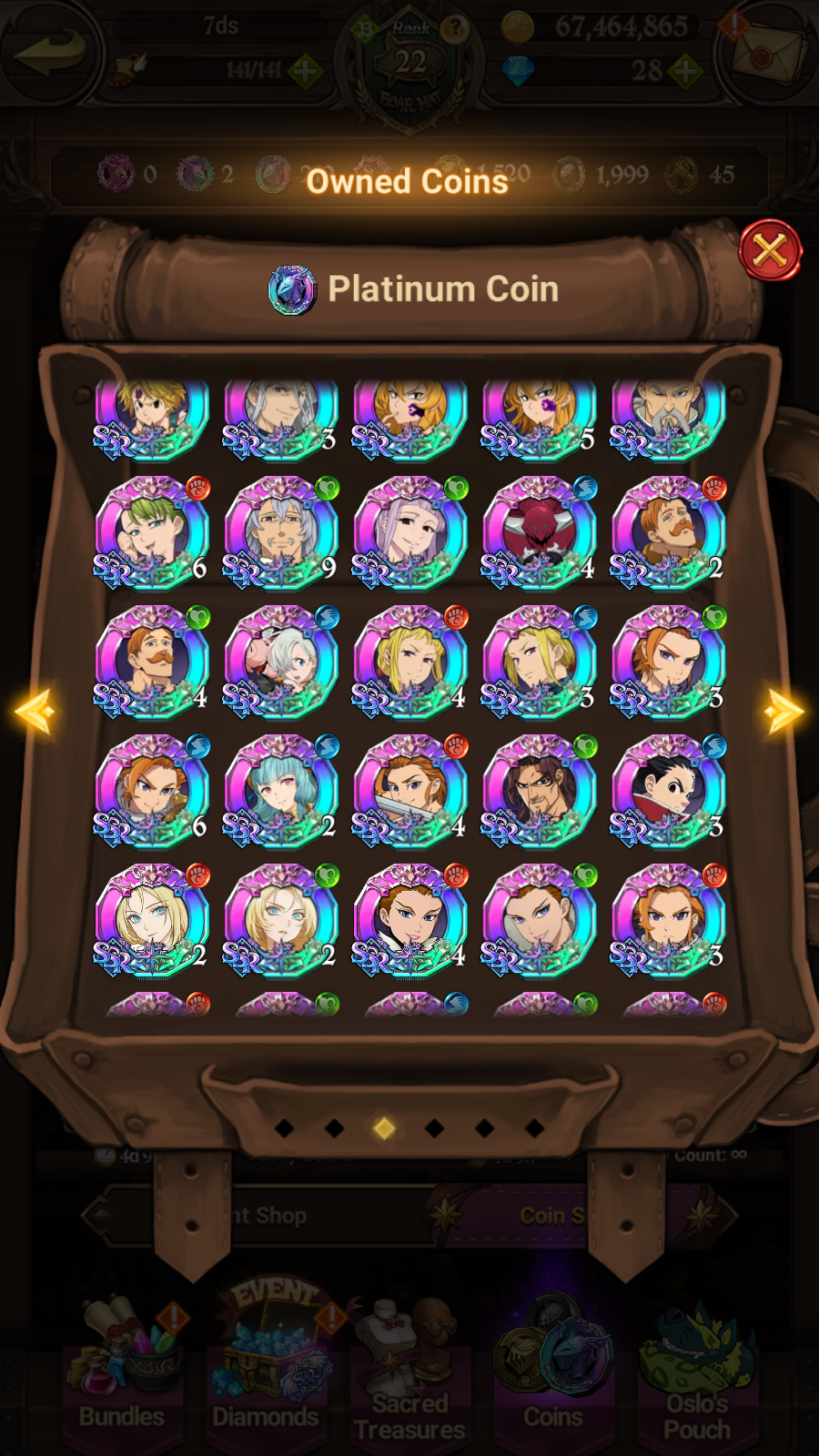 [GLOBAL] 6/6 Purgatory 6/6 Elizabeth++ 7DS Seven Deadly Sins: Grand Cross Resource Starter Account-Mobile Games Starter
