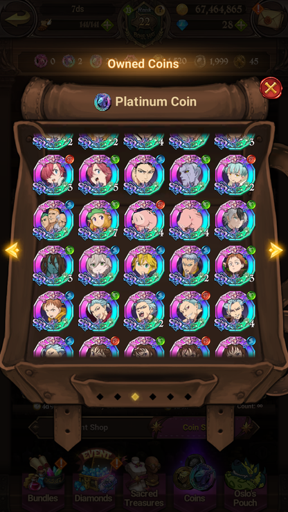 [GLOBAL] 6/6 Purgatory 6/6 Elizabeth++ 7DS Seven Deadly Sins: Grand Cross Resource Starter Account-Mobile Games Starter