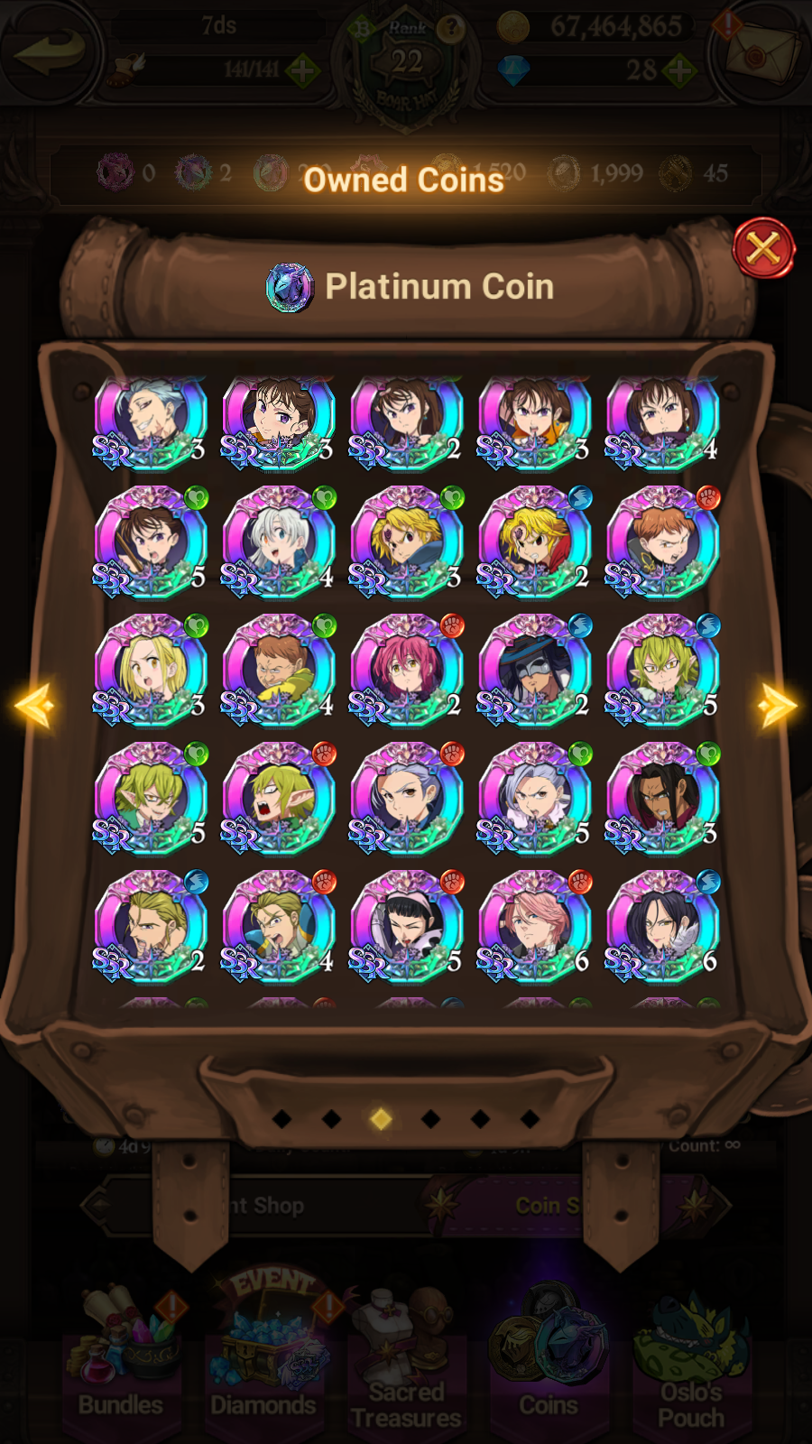 [GLOBAL] 6/6 Purgatory 6/6 Elizabeth++ 7DS Seven Deadly Sins: Grand Cross Resource Starter Account-Mobile Games Starter