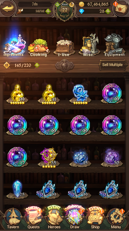 [GLOBAL] 6/6 Purgatory 6/6 Elizabeth++ 7DS Seven Deadly Sins: Grand Cross Resource Starter Account-Mobile Games Starter
