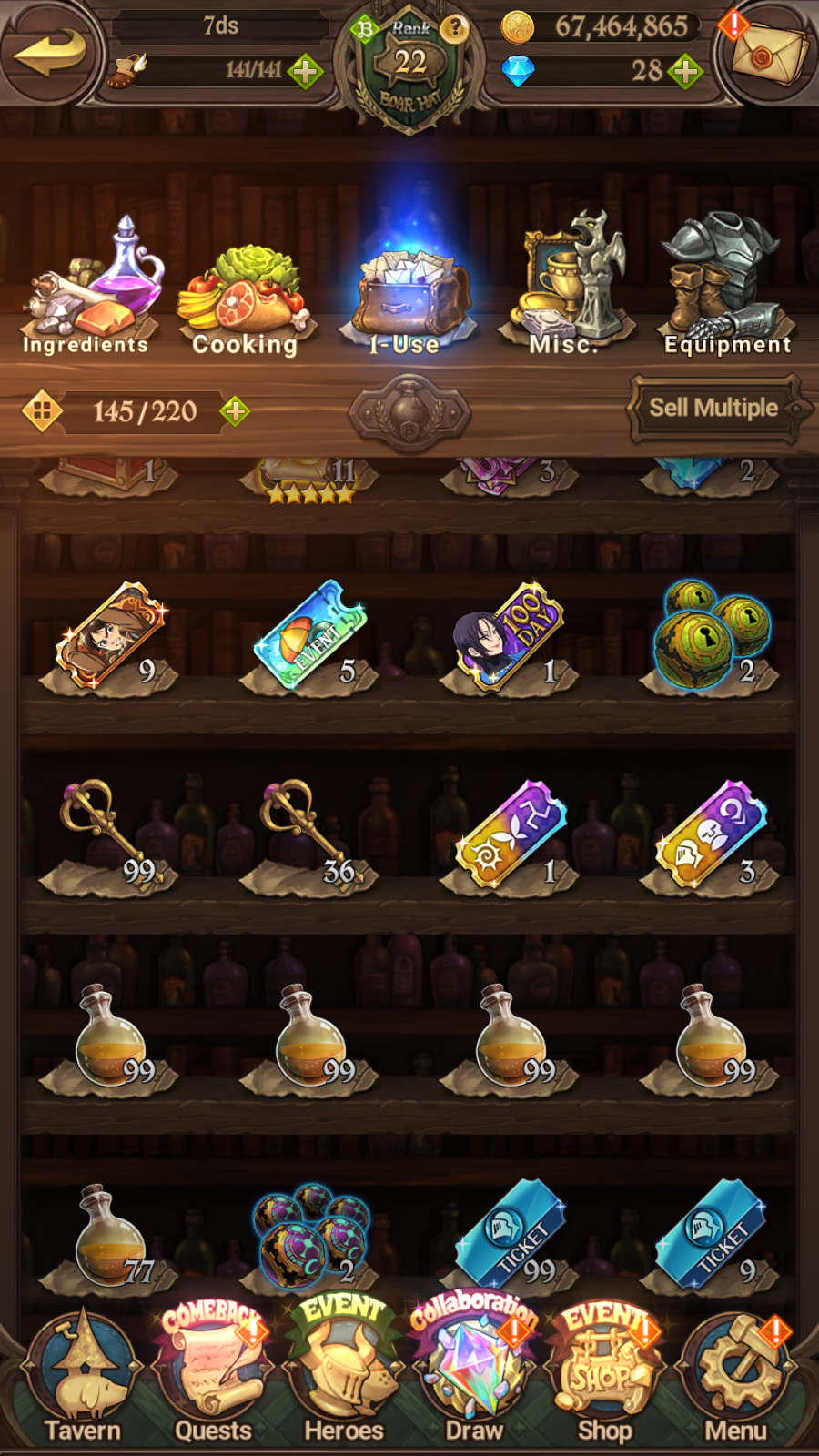 [GLOBAL] 6/6 Purgatory 6/6 Elizabeth++ 7DS Seven Deadly Sins: Grand Cross Resource Starter Account-Mobile Games Starter