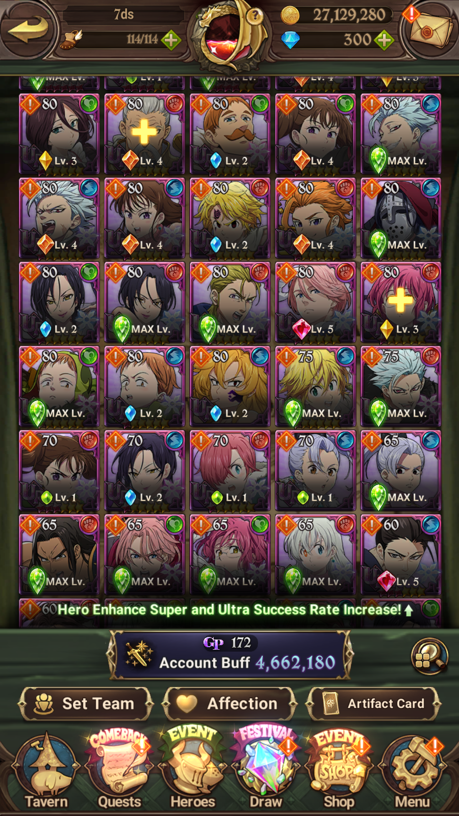 [GLOBAL] 6/6 Purgatory Meliodas++ 7DS Seven Deadly Sins: Grand Cross Endgame Account-Mobile Games Starter