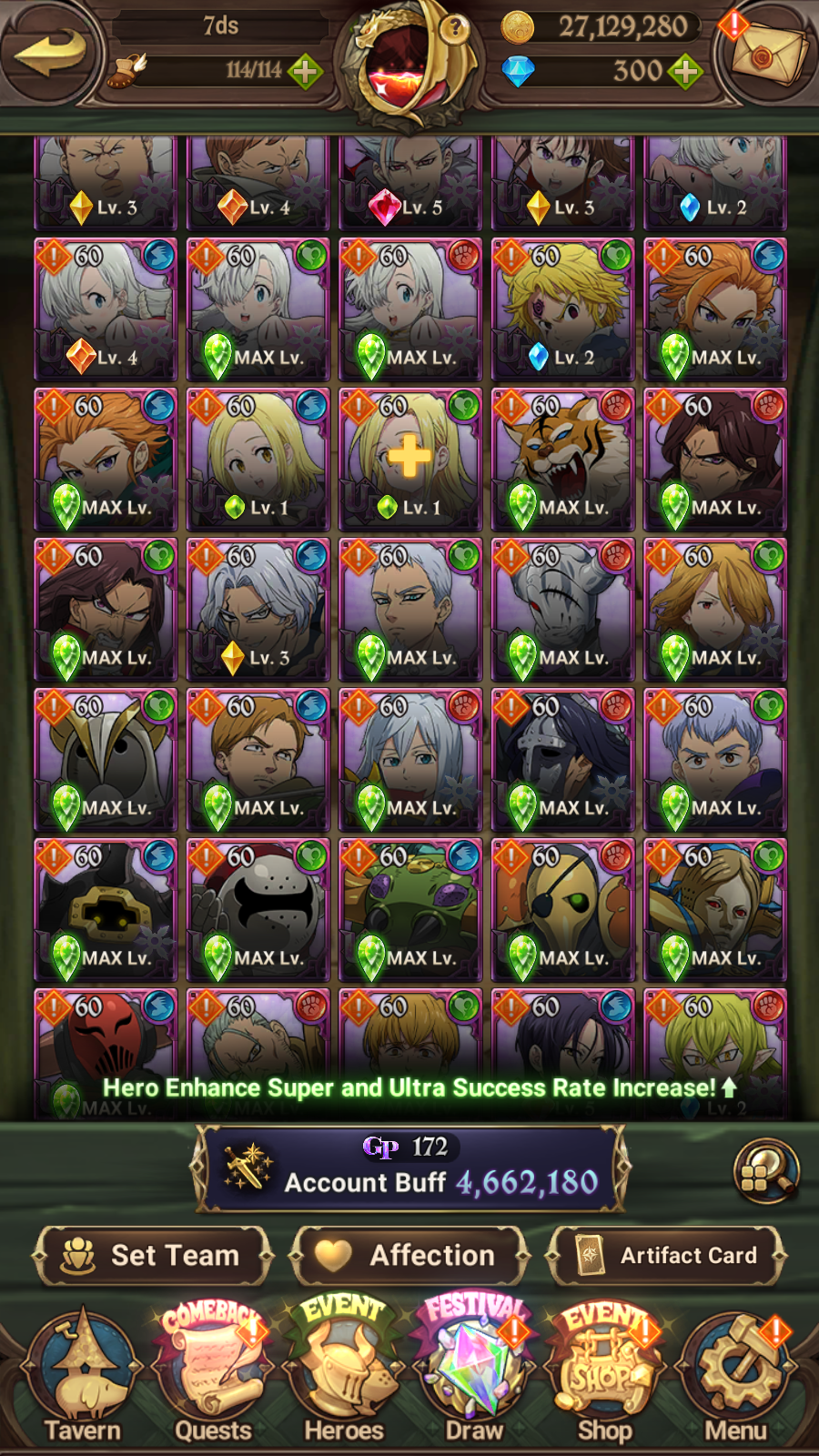[GLOBAL] 6/6 Purgatory Meliodas++ 7DS Seven Deadly Sins: Grand Cross Endgame Account-Mobile Games Starter