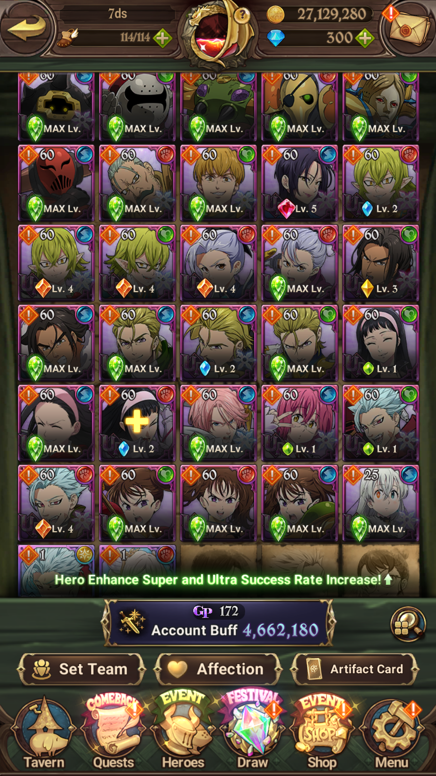 [GLOBAL] 6/6 Purgatory Meliodas++ 7DS Seven Deadly Sins: Grand Cross Endgame Account-Mobile Games Starter