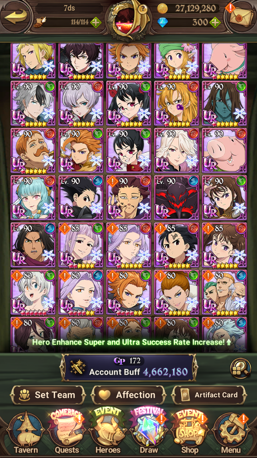 [GLOBAL] 6/6 Purgatory Meliodas++ 7DS Seven Deadly Sins: Grand Cross Endgame Account-Mobile Games Starter