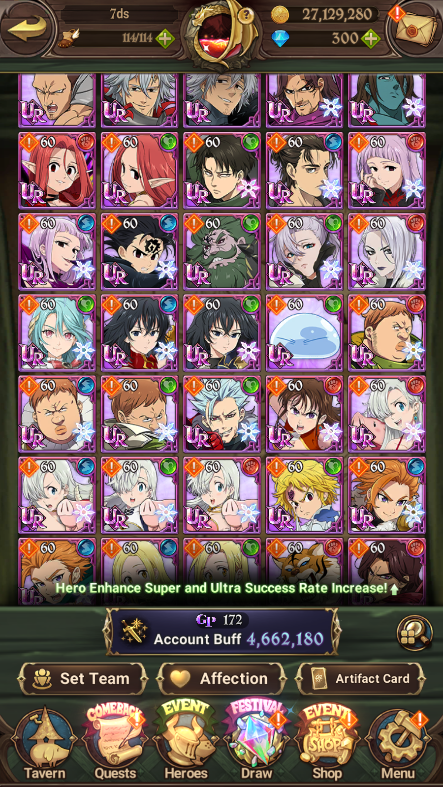 [GLOBAL] 6/6 Purgatory Meliodas++ 7DS Seven Deadly Sins: Grand Cross Endgame Account-Mobile Games Starter