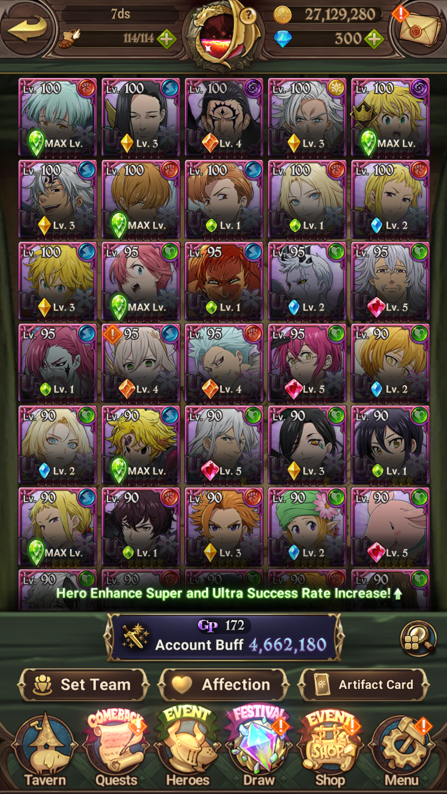 [GLOBAL] 6/6 Purgatory Meliodas++ 7DS Seven Deadly Sins: Grand Cross Endgame Account-Mobile Games Starter
