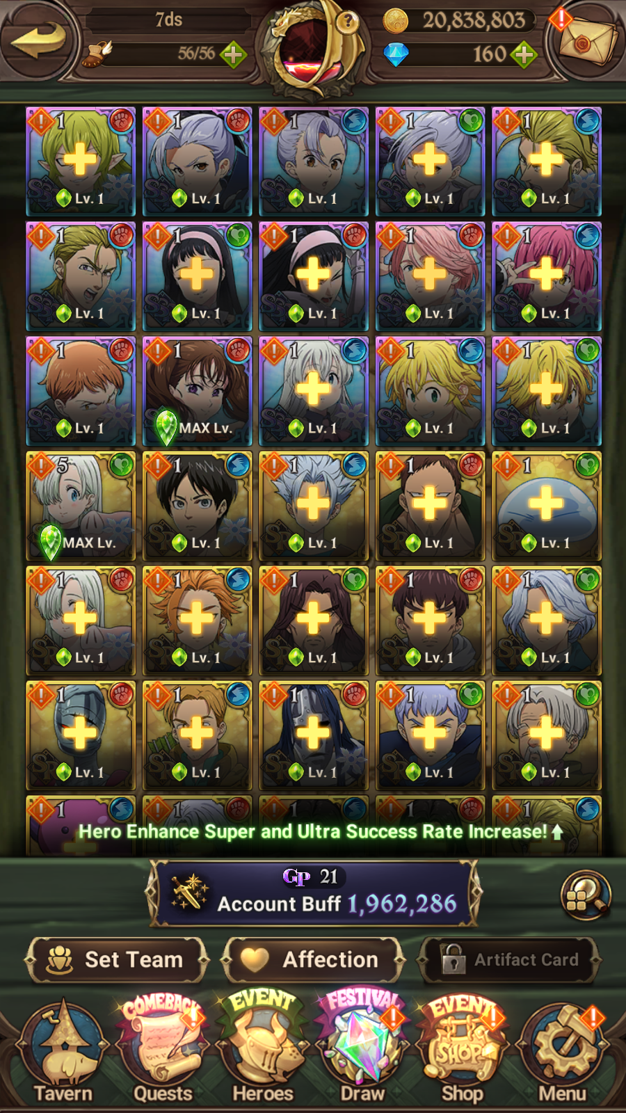 [GLOBAL] 6/6 Purgatory Meliodas ++ 7DS Seven Deadly Sins: Grand Cross Resource Starter Account-Mobile Games Starter