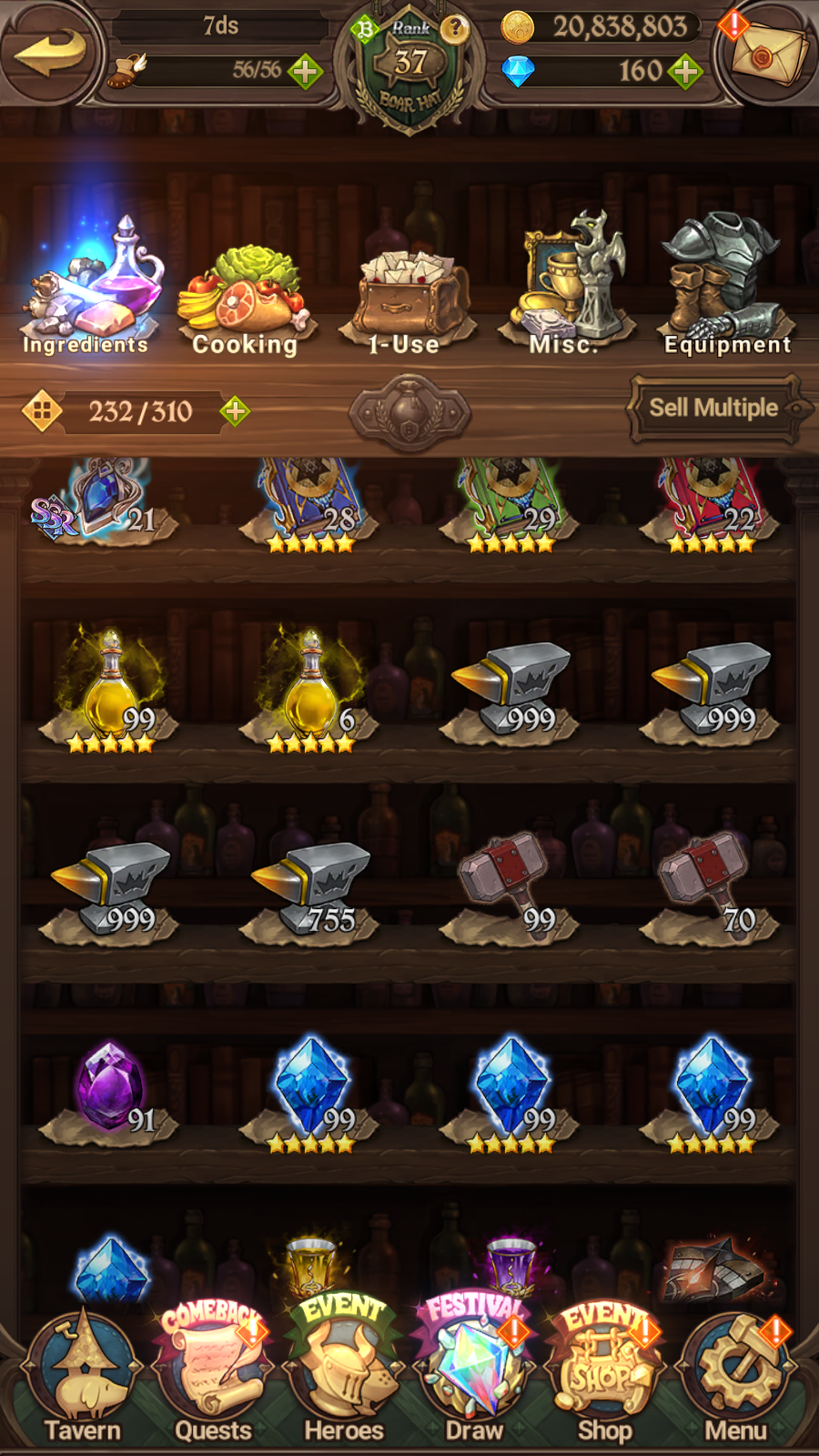 [GLOBAL] 6/6 Purgatory Meliodas ++ 7DS Seven Deadly Sins: Grand Cross Resource Starter Account-Mobile Games Starter