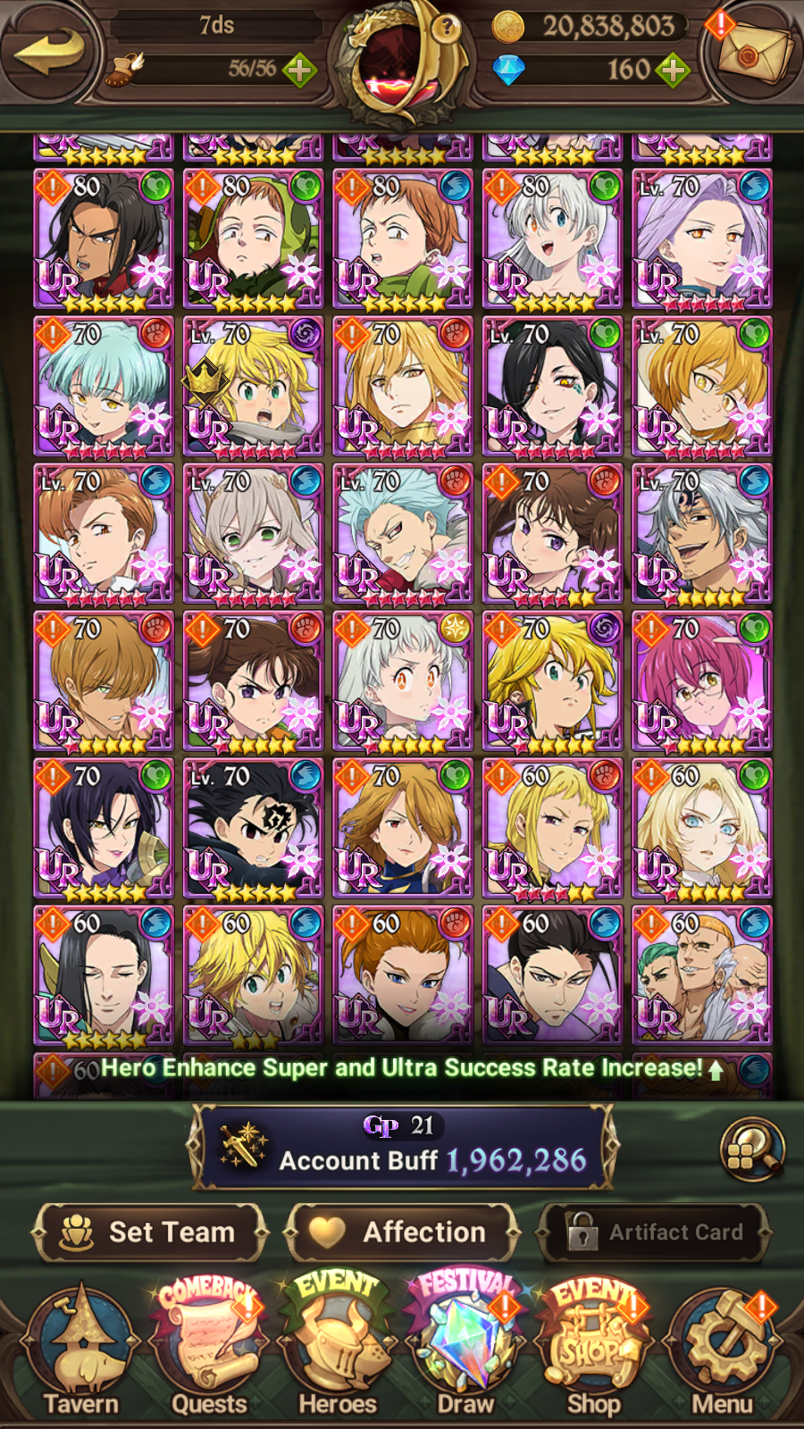 [GLOBAL] 6/6 Purgatory Meliodas ++ 7DS Seven Deadly Sins: Grand Cross Resource Starter Account-Mobile Games Starter
