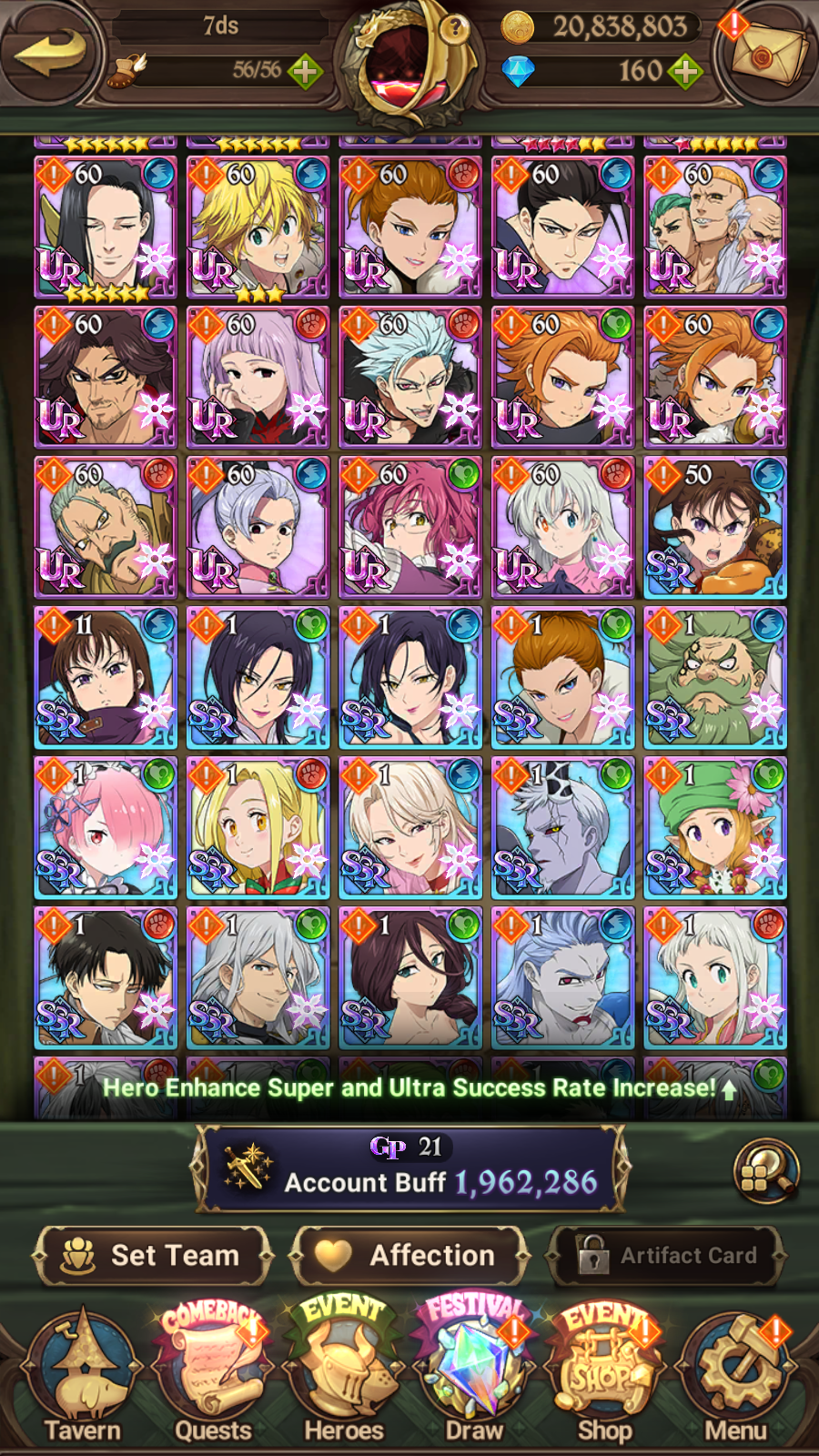 [GLOBAL] 6/6 Purgatory Meliodas ++ 7DS Seven Deadly Sins: Grand Cross Resource Starter Account-Mobile Games Starter