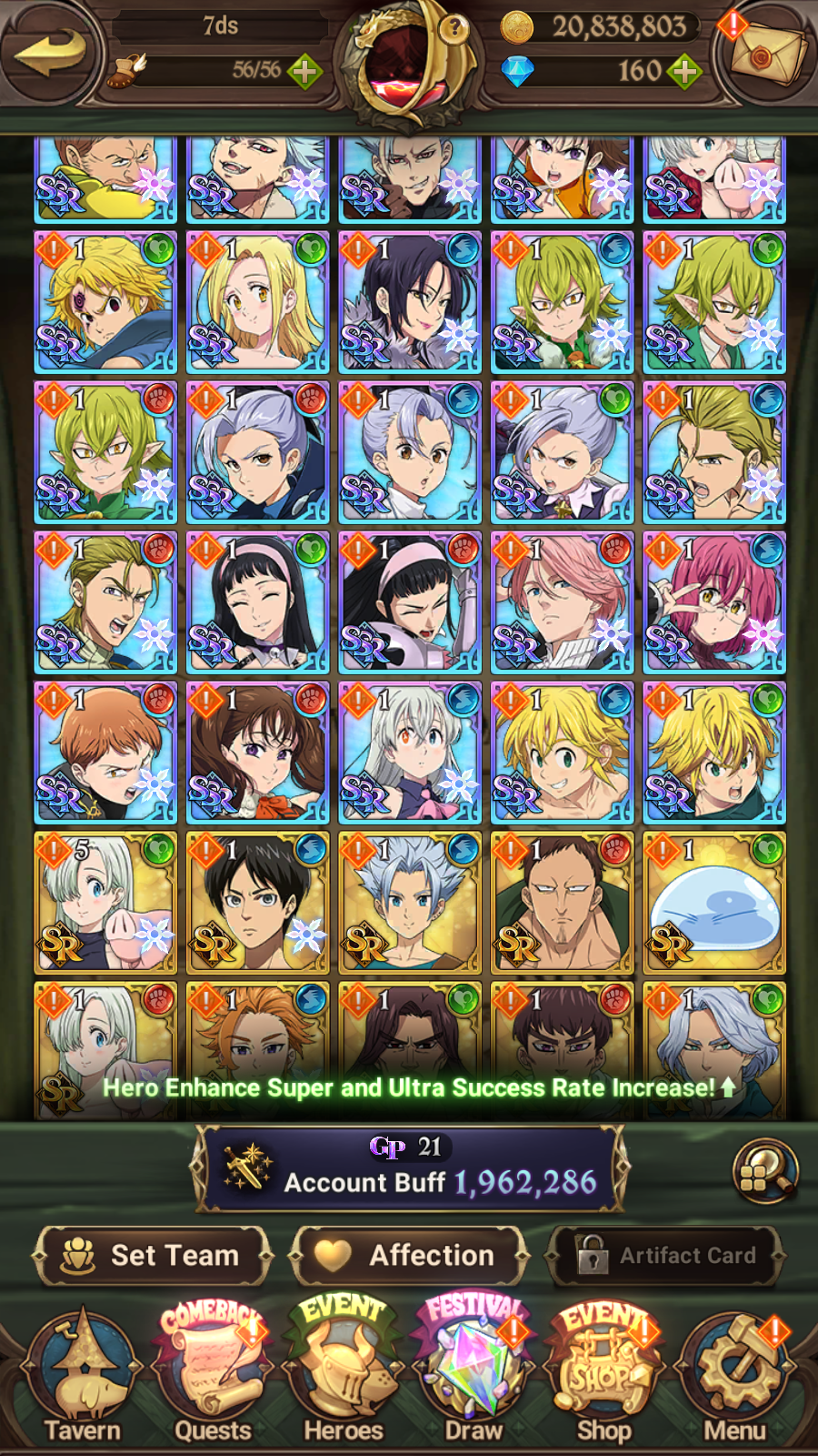[GLOBAL] 6/6 Purgatory Meliodas ++ 7DS Seven Deadly Sins: Grand Cross Resource Starter Account-Mobile Games Starter