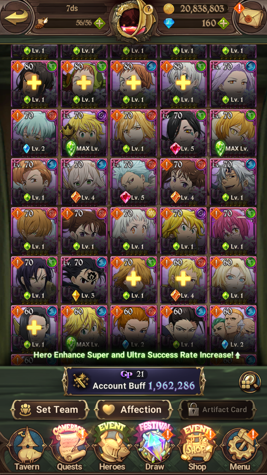 [GLOBAL] 6/6 Purgatory Meliodas ++ 7DS Seven Deadly Sins: Grand Cross Resource Starter Account-Mobile Games Starter