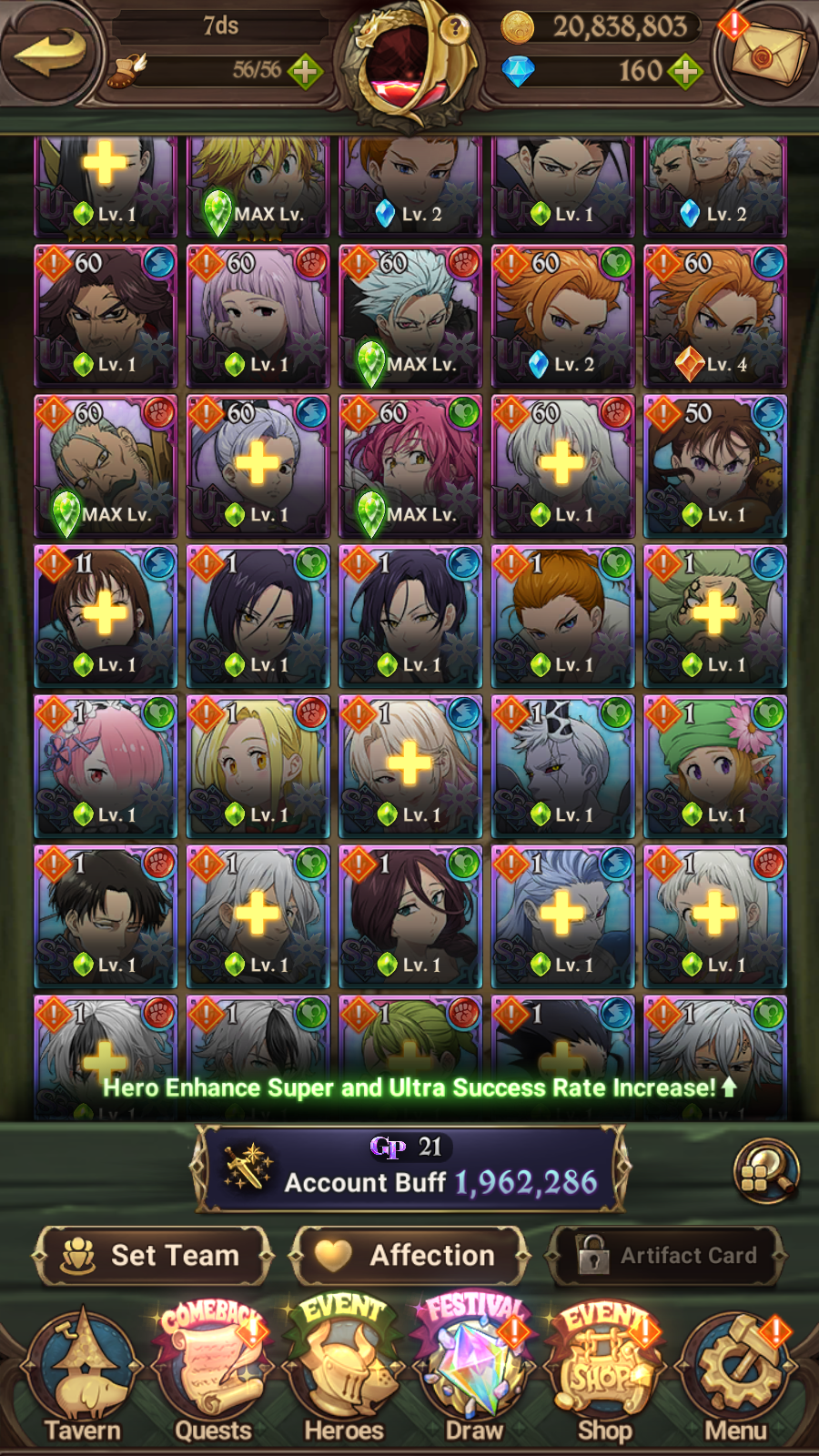 [GLOBAL] 6/6 Purgatory Meliodas ++ 7DS Seven Deadly Sins: Grand Cross Resource Starter Account-Mobile Games Starter