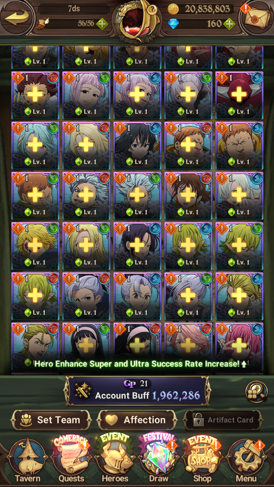 [GLOBAL] 6/6 Purgatory Meliodas ++ 7DS Seven Deadly Sins: Grand Cross Resource Starter Account-Mobile Games Starter
