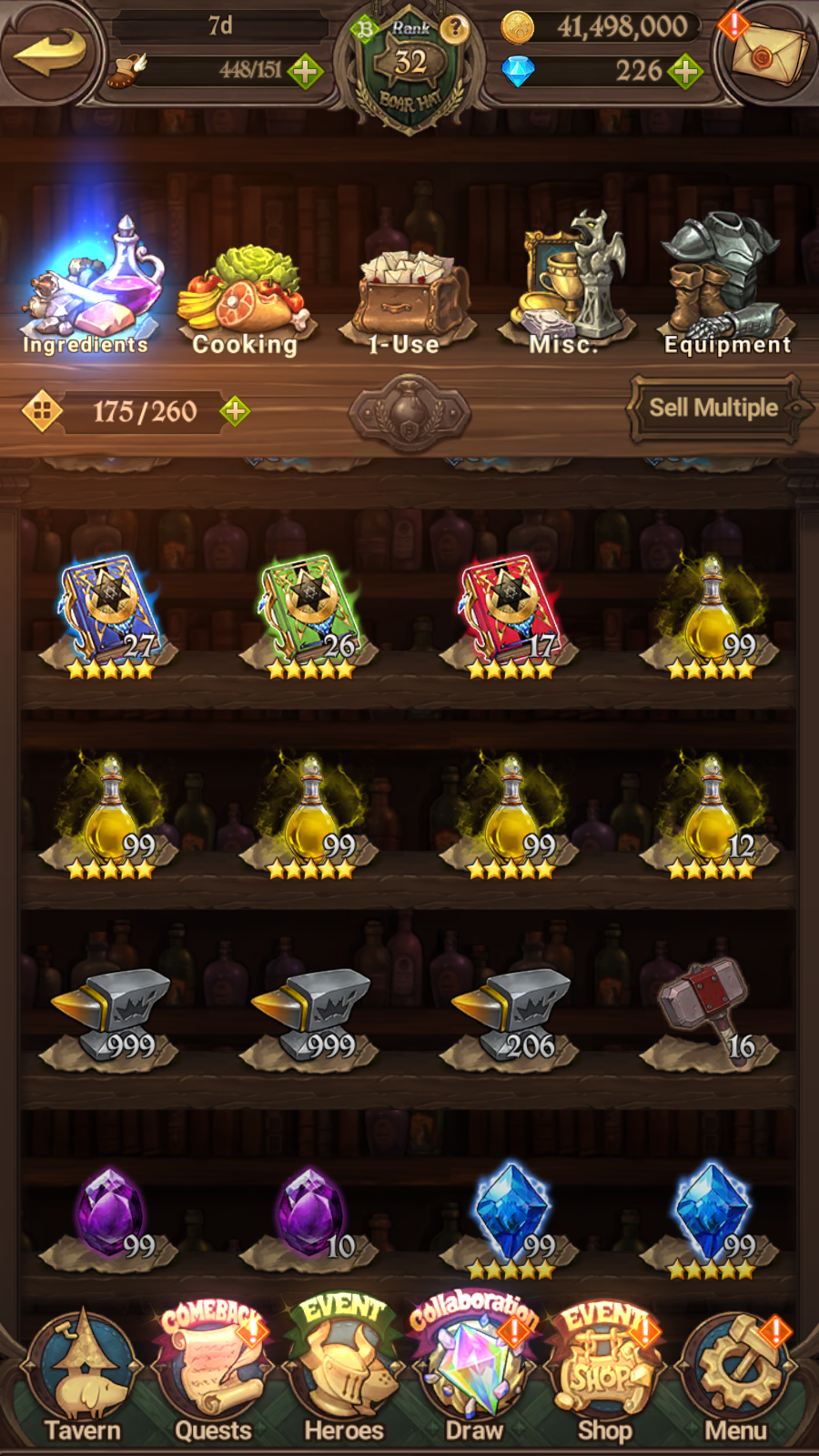 [GLOBAL] 6/6 Shield Hero Naofumi Raphtalia Filo + 4/6 Ultimate Escanor++ 7DS Seven Deadly Sins: Grand Cross Resource Starter Account-Mobile Games Starter