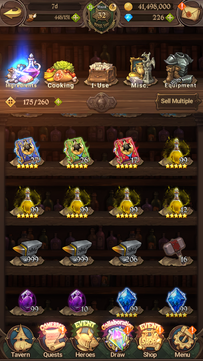[GLOBAL] 6/6 Shield Hero Naofumi Raphtalia Filo + 4/6 Ultimate Escanor++ 7DS Seven Deadly Sins: Grand Cross Resource Starter Account-Mobile Games Starter
