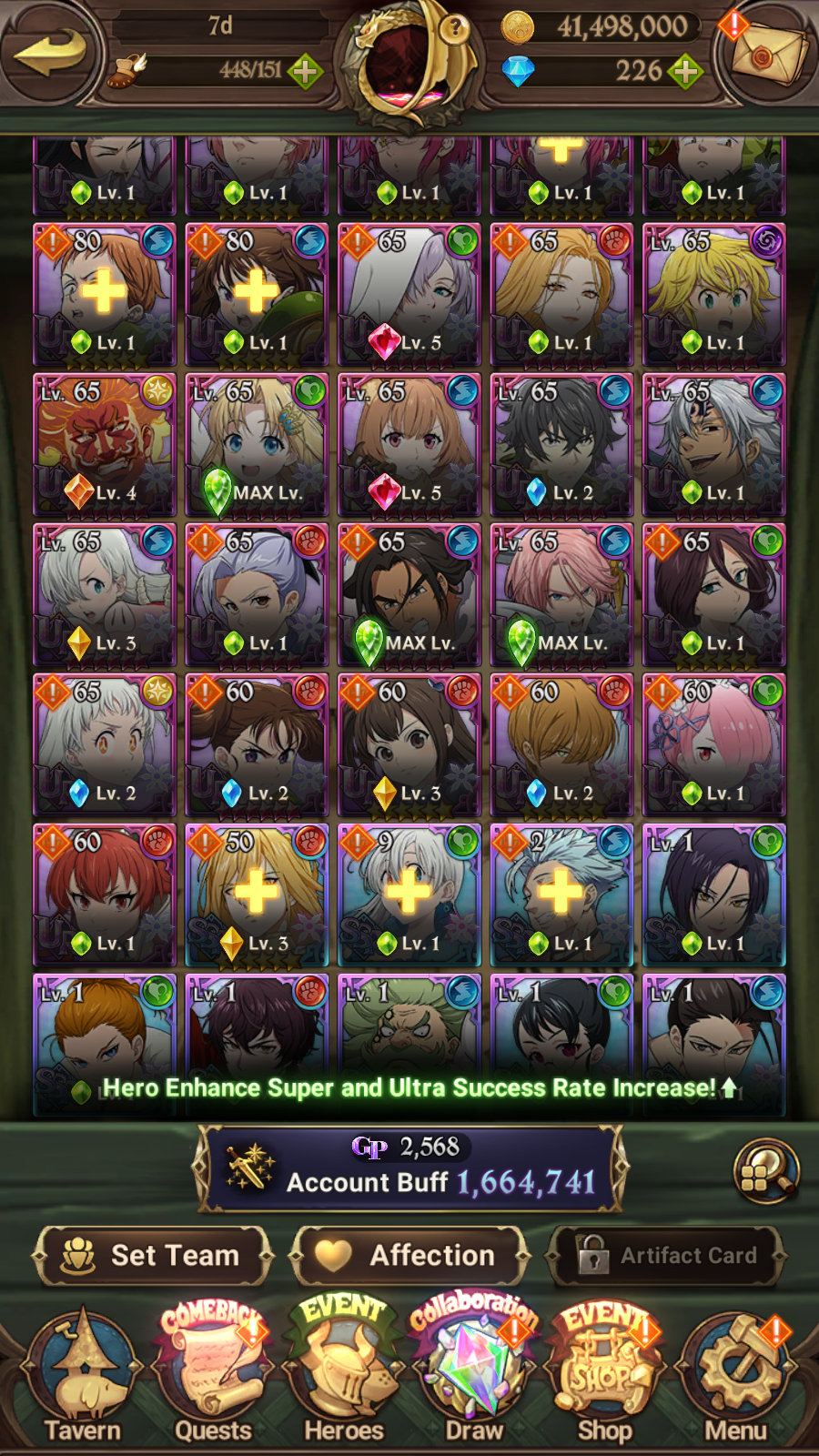 [GLOBAL] 6/6 Shield Hero Naofumi Raphtalia Filo + 4/6 Ultimate Escanor++ 7DS Seven Deadly Sins: Grand Cross Resource Starter Account-Mobile Games Starter
