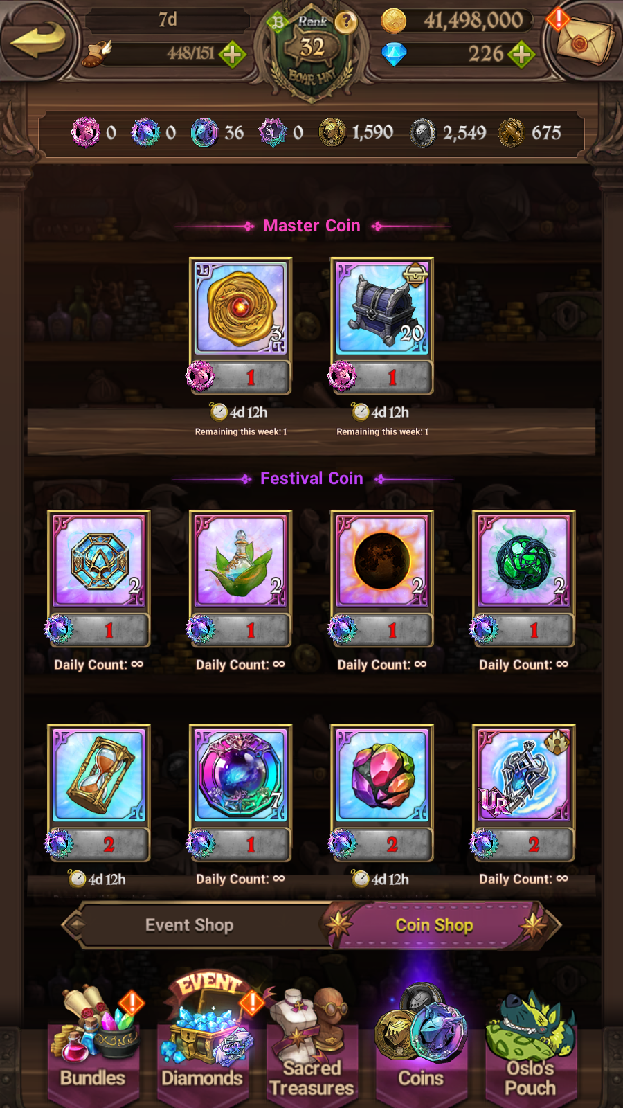 [GLOBAL] 6/6 Shield Hero Naofumi Raphtalia Filo + 4/6 Ultimate Escanor++ 7DS Seven Deadly Sins: Grand Cross Resource Starter Account-Mobile Games Starter