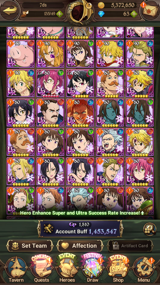 [GLOBAL] 6/6 Shield Hero Naofumi Raphtalia Filo + Ultimate Escanor++ 7DS Seven Deadly Sins: Grand Cross Resource Starter Account #2-Mobile Games Starter