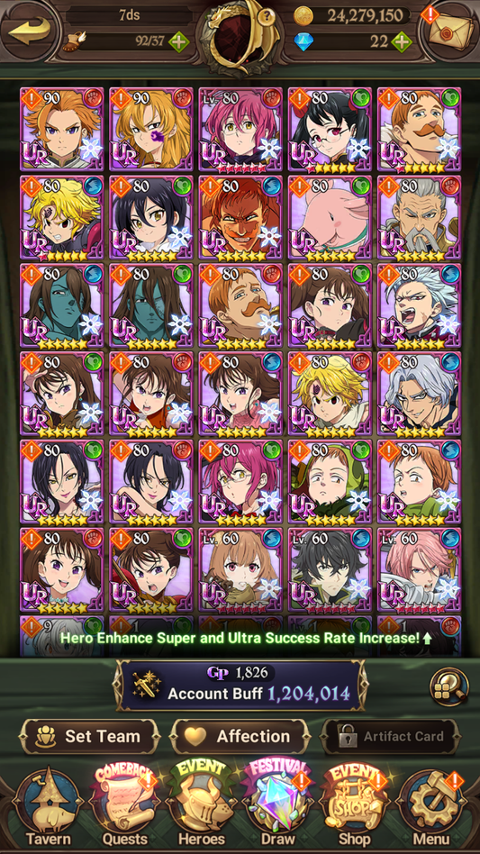 [GLOBAL] 6/6 Shield Hero Naofumi Raphtalia Filo + Ultimate Escanor++ 7DS Seven Deadly Sins: Grand Cross Resource Starter Account-Mobile Games Starter
