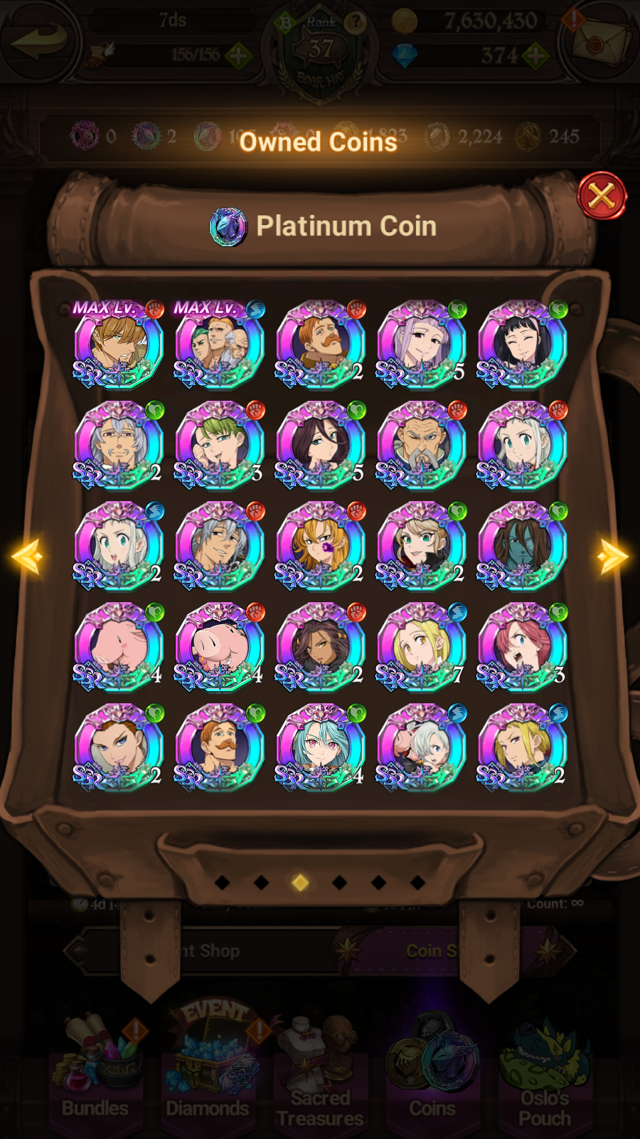 [GLOBAL] 6/6 Transcendent Ban 4/6 Ultimate Escanor Elizabeth 4/6 Purgatory Meliodas+198SSR tickets+ 7DS Seven Deadly Sins: Grand Cross Resource Starter Account-Mobile Games Starter