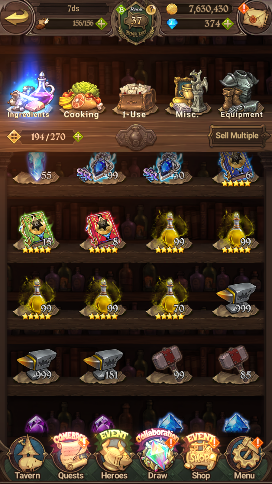 [GLOBAL] 6/6 Transcendent Ban 4/6 Ultimate Escanor Elizabeth 4/6 Purgatory Meliodas+198SSR tickets+ 7DS Seven Deadly Sins: Grand Cross Resource Starter Account-Mobile Games Starter