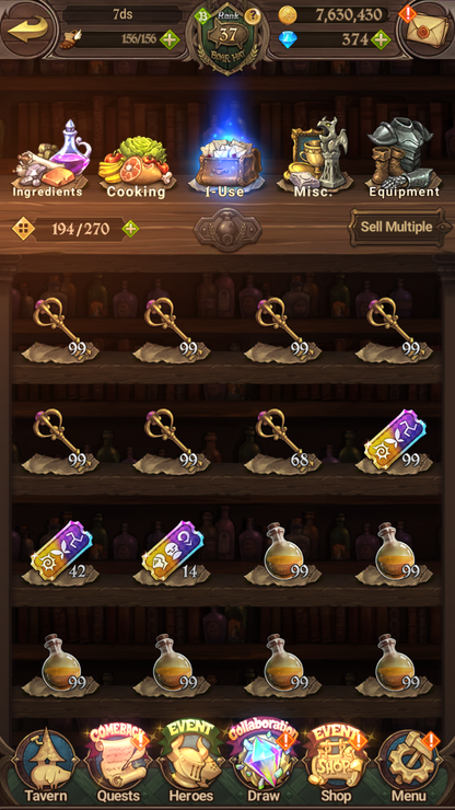 [GLOBAL] 6/6 Transcendent Ban 4/6 Ultimate Escanor Elizabeth 4/6 Purgatory Meliodas+198SSR tickets+ 7DS Seven Deadly Sins: Grand Cross Resource Starter Account-Mobile Games Starter