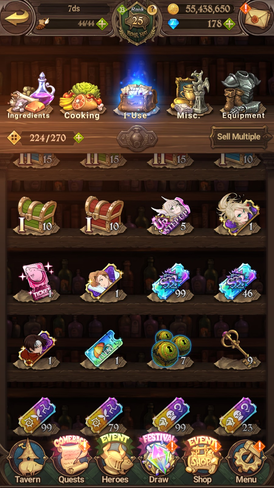 [GLOBAL] 6/6 Transcendent Ban 5/6 Ultimate Escanor 6/6 Elizabeth 6/6 Purgatory Meliodas++ 7DS Seven Deadly Sins: Grand Cross Resource Starter Account-Mobile Games Starter