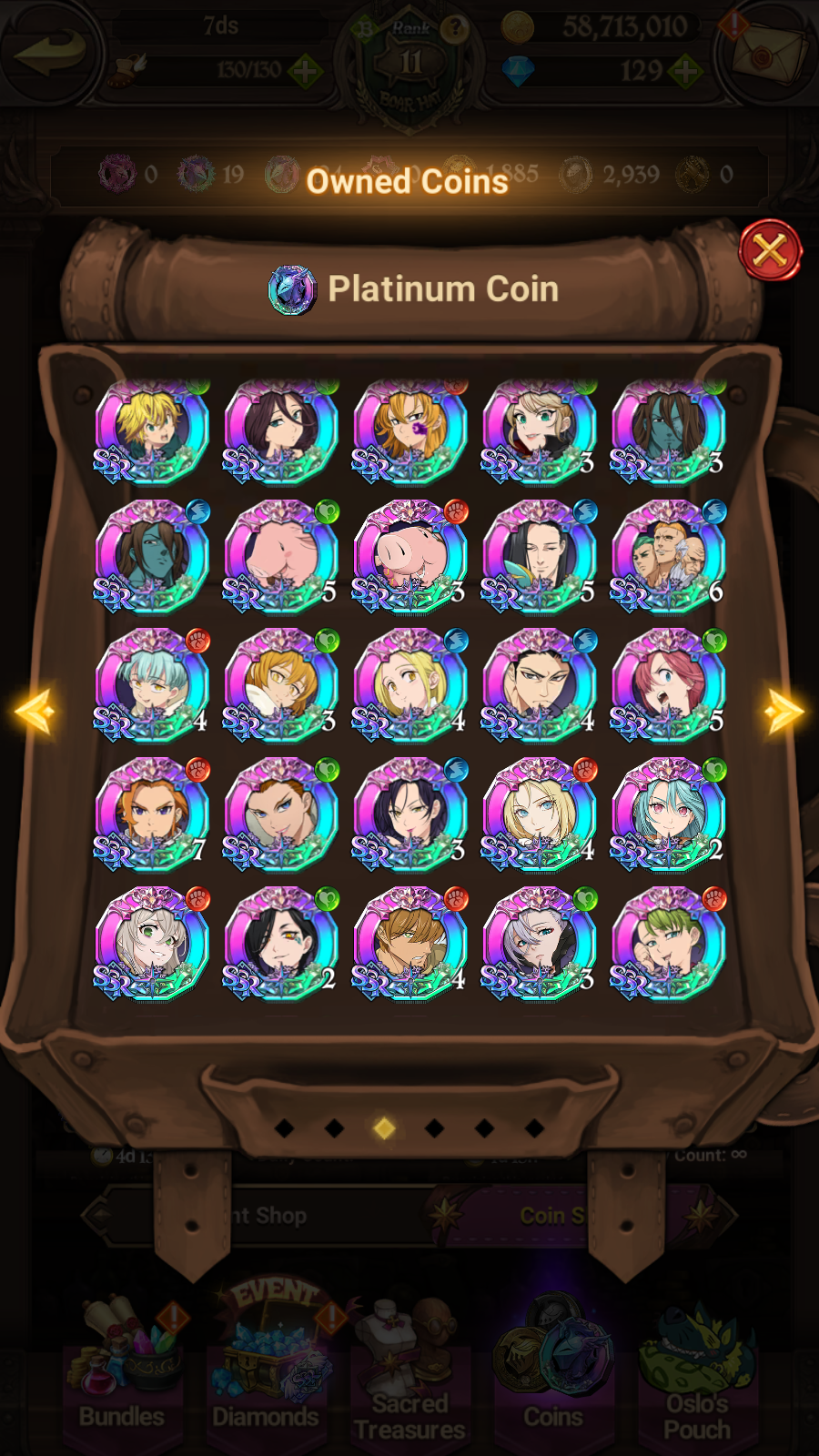 [GLOBAL] 6/6 Transcendent Ban 6/6 Purgatory Meliodas Ultimate Escanor Elizabeth++ 7DS Seven Deadly Sins: Grand Cross Resource Starter Account-Mobile Games Starter