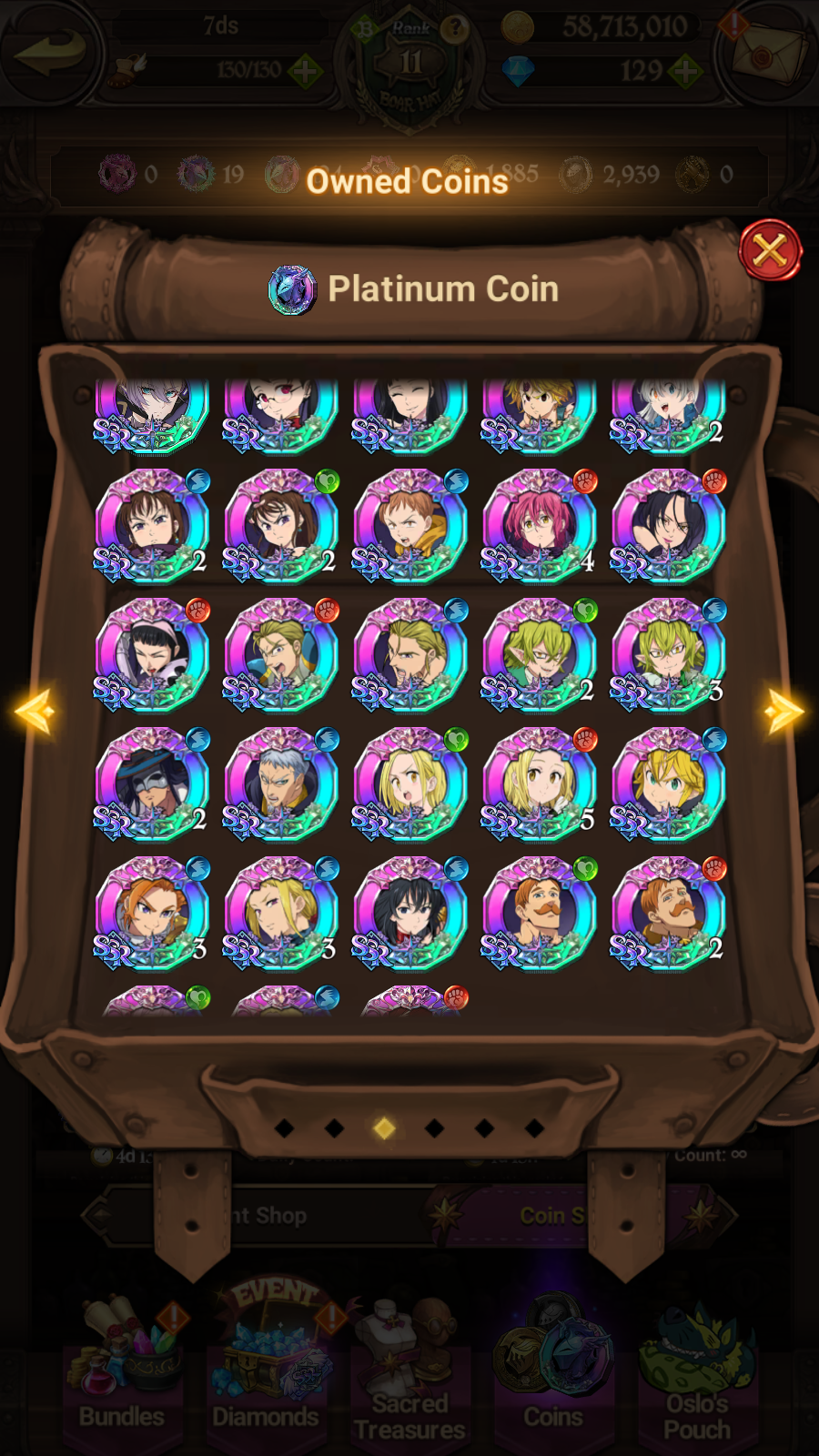 [GLOBAL] 6/6 Transcendent Ban 6/6 Purgatory Meliodas Ultimate Escanor Elizabeth++ 7DS Seven Deadly Sins: Grand Cross Resource Starter Account-Mobile Games Starter