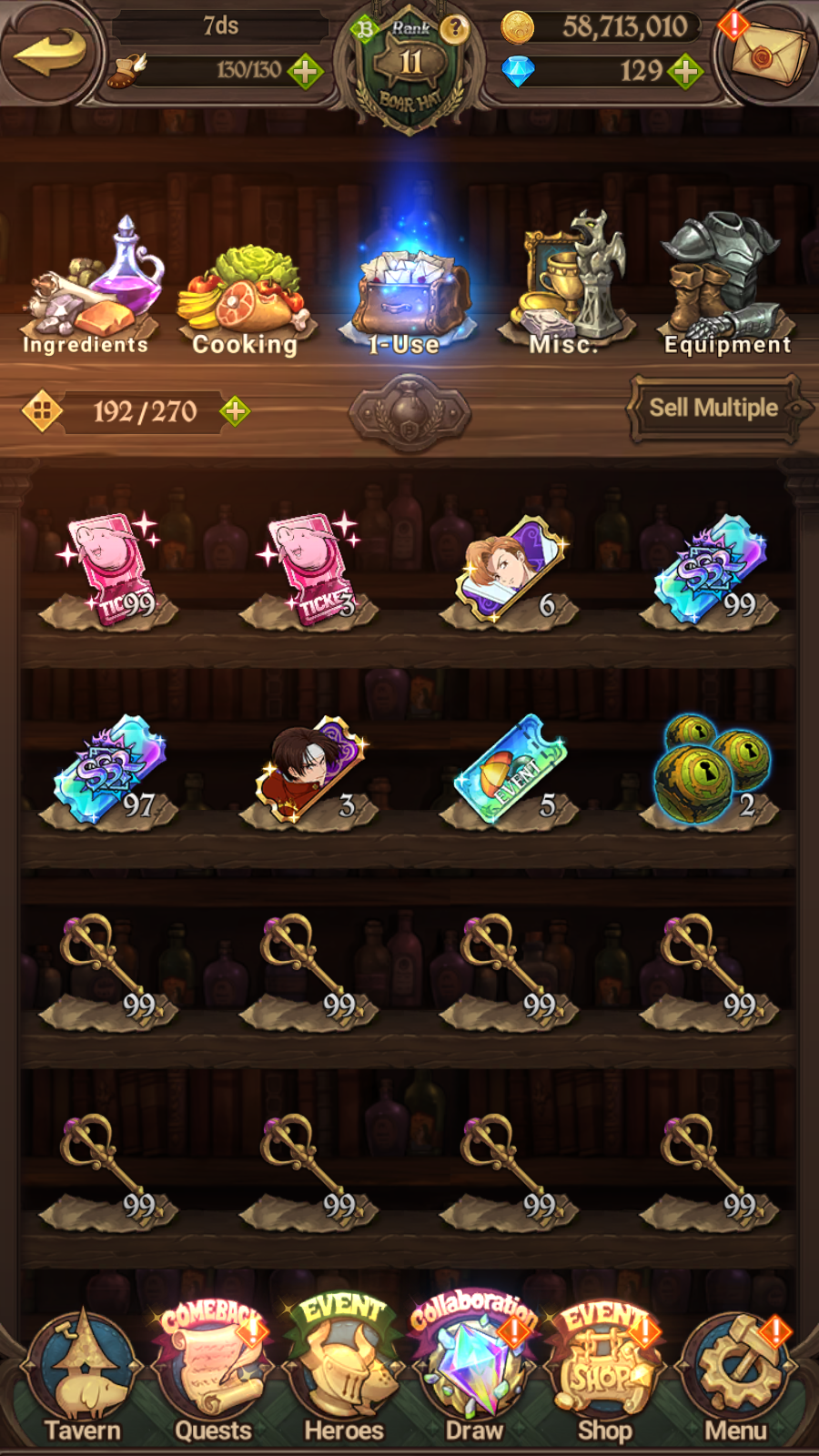 [GLOBAL] 6/6 Transcendent Ban 6/6 Purgatory Meliodas Ultimate Escanor Elizabeth++ 7DS Seven Deadly Sins: Grand Cross Resource Starter Account-Mobile Games Starter