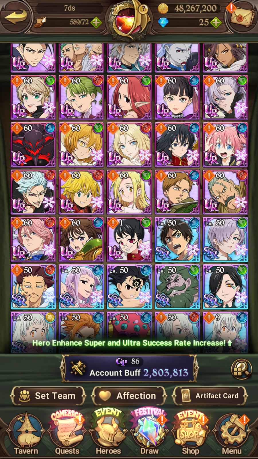 [GLOBAL] 6/6 Transcendent Ban 6/6 Traitor Meliodas++ 7DS Seven Deadly Sins: Grand Cross Resource Starter Account-Mobile Games Starter