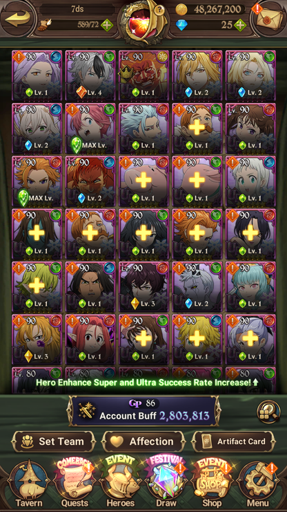 [GLOBAL] 6/6 Transcendent Ban 6/6 Traitor Meliodas++ 7DS Seven Deadly Sins: Grand Cross Resource Starter Account-Mobile Games Starter
