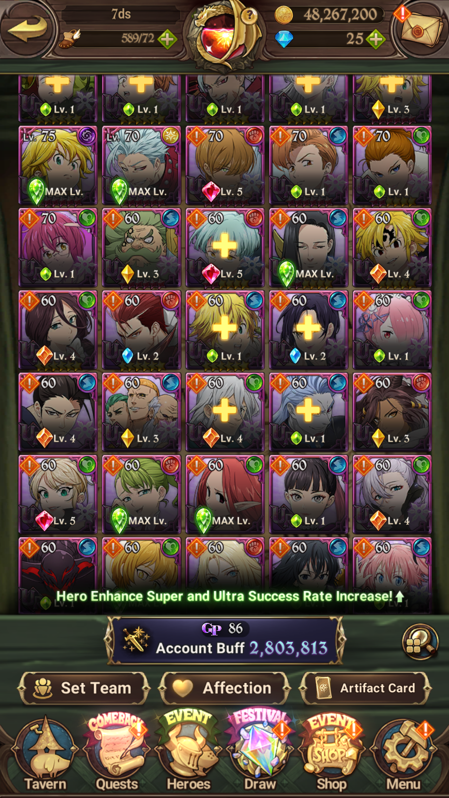 [GLOBAL] 6/6 Transcendent Ban 6/6 Traitor Meliodas++ 7DS Seven Deadly Sins: Grand Cross Resource Starter Account-Mobile Games Starter