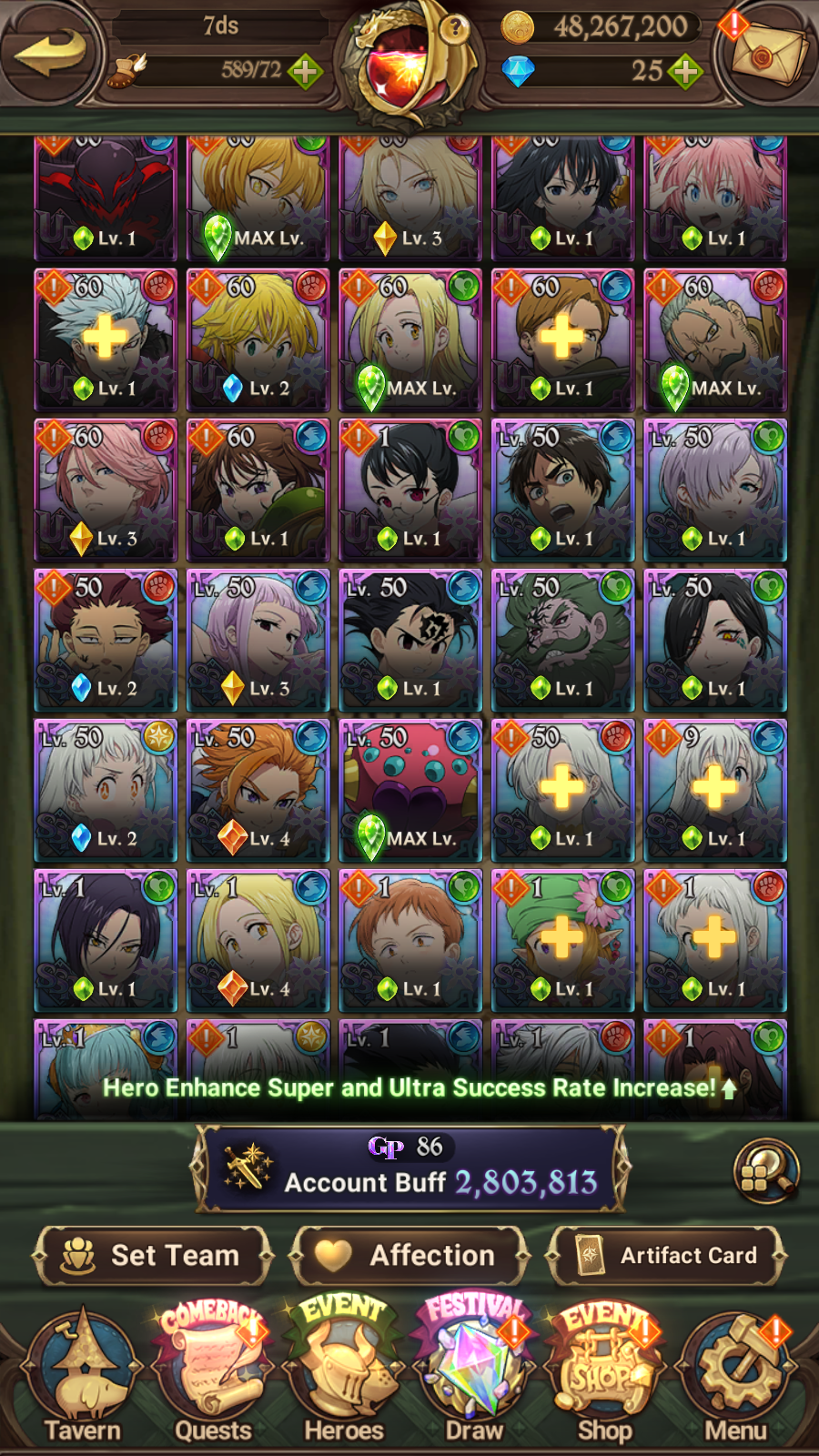 [GLOBAL] 6/6 Transcendent Ban 6/6 Traitor Meliodas++ 7DS Seven Deadly Sins: Grand Cross Resource Starter Account-Mobile Games Starter