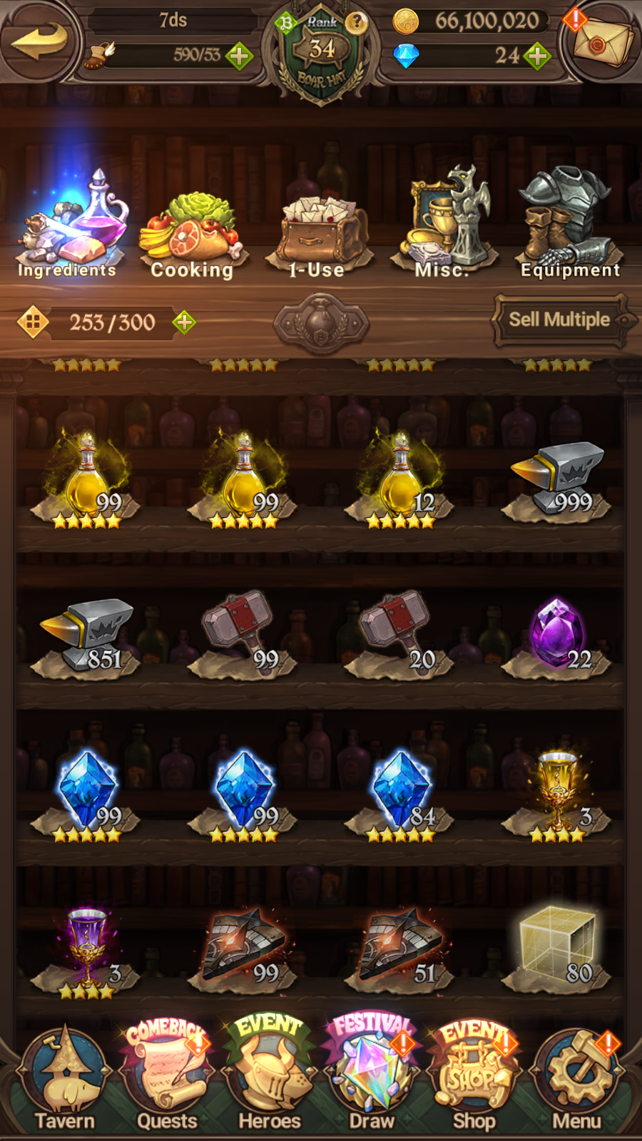[GLOBAL] 6/6 Ultimate Escanor 6/6 Elizabeth Traitor Purgatory Meliodas Transcendent Ban++ 7DS Seven Deadly Sins: Grand Cross Resource Starter Account-Mobile Games Starter