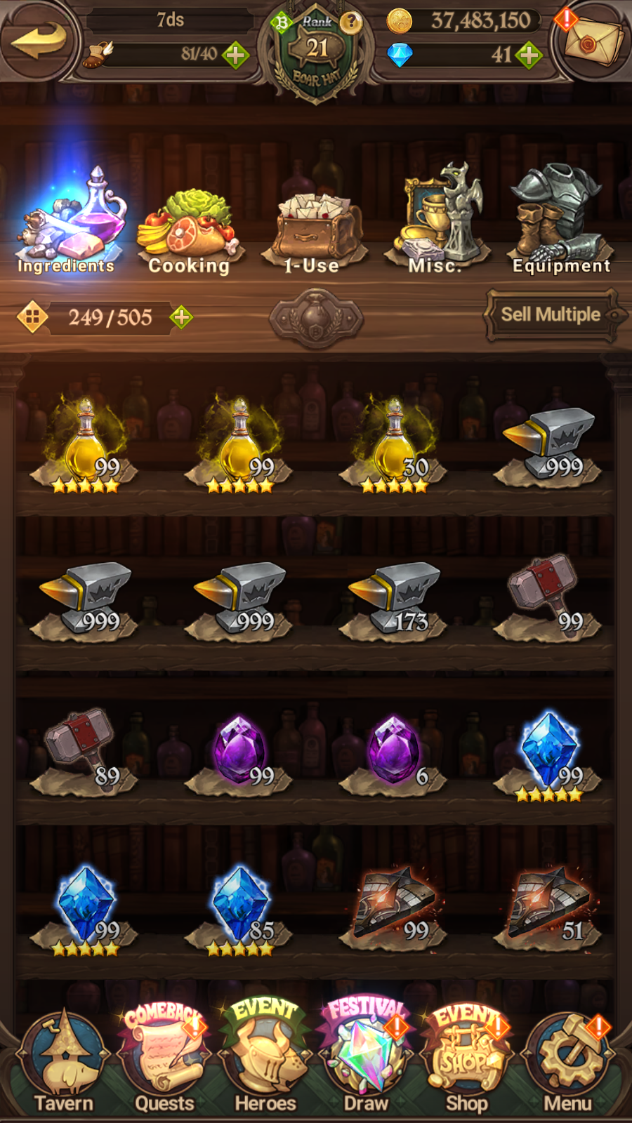 [GLOBAL] 6/6 Ultimate Escanor 6/6 Traitor Meliodas 6/6 Purgatory Meliodas 6/6 Elizabeth++ 7DS Seven Deadly Sins: Grand Cross Resource Starter Account-Mobile Games Starter