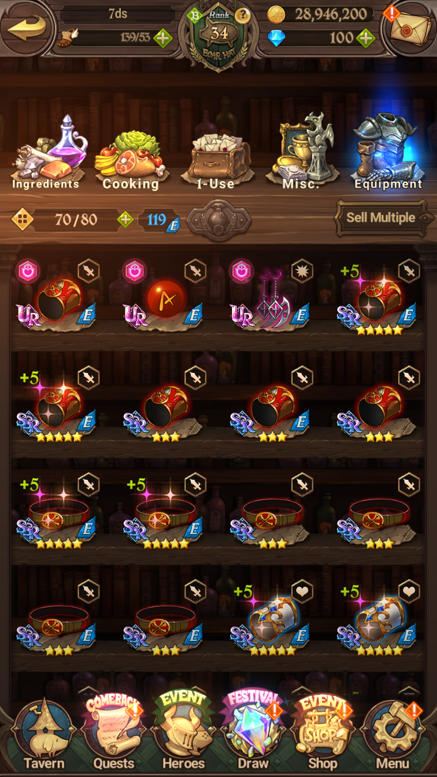 [GLOBAL] 6/6 Ultimate Escanor 7DS Seven Deadly Sins: Grand Cross Resource Starter Account #6-Mobile Games Starter