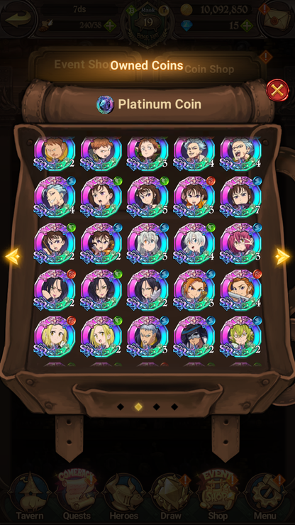 [GLOBAL] 6/6 Ultimate Escanor++ 7DS Seven Deadly Sins: Grand Cross Resource Starter Account-Mobile Games Starter