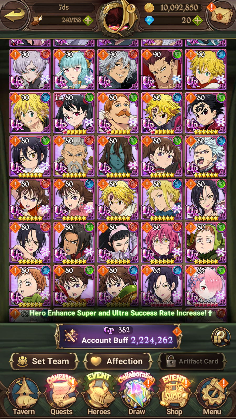 [GLOBAL] 6/6 Ultimate Escanor++ 7DS Seven Deadly Sins: Grand Cross Resource Starter Account-Mobile Games Starter