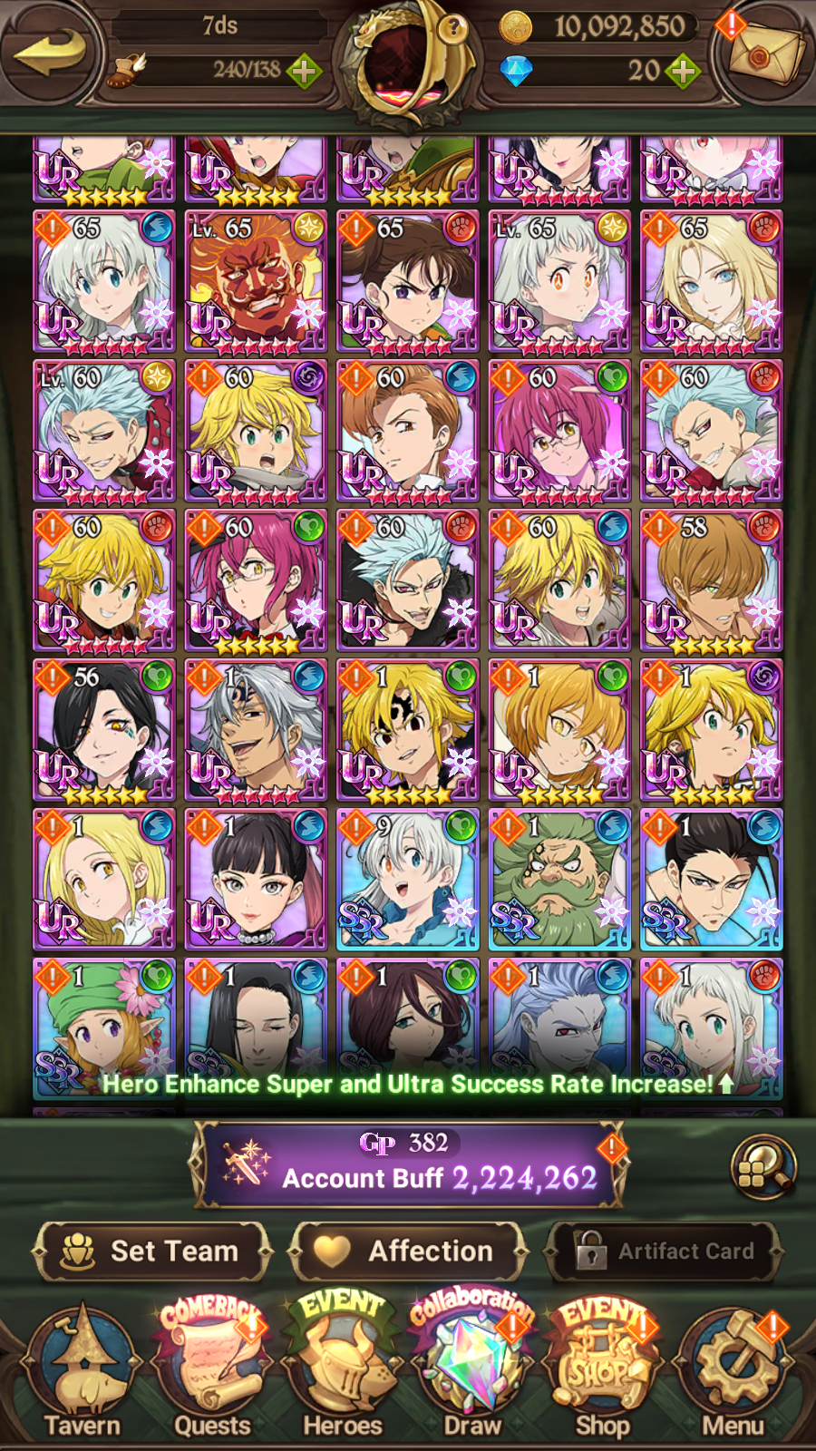 [GLOBAL] 6/6 Ultimate Escanor++ 7DS Seven Deadly Sins: Grand Cross Resource Starter Account-Mobile Games Starter