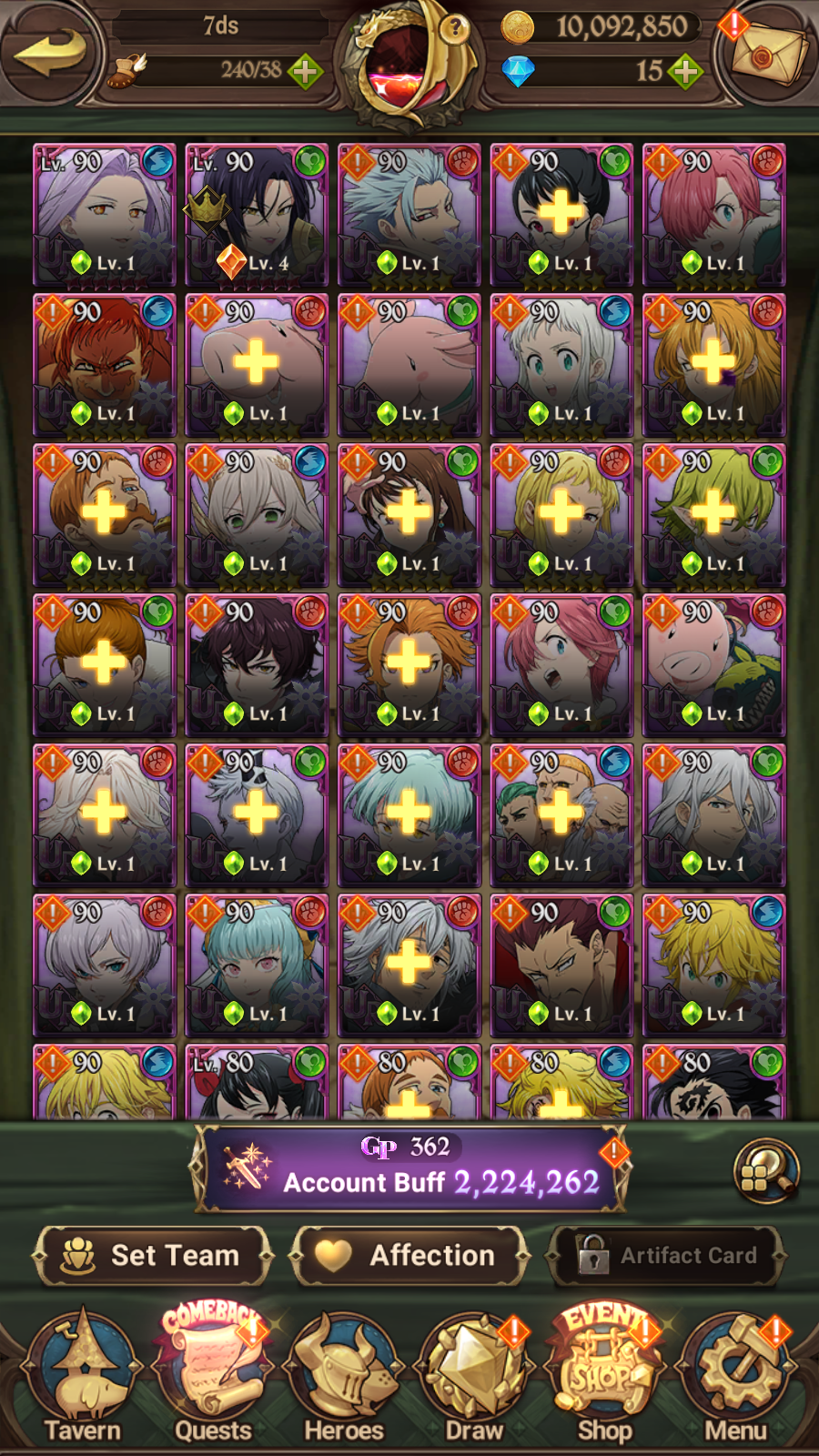 [GLOBAL] 6/6 Ultimate Escanor++ 7DS Seven Deadly Sins: Grand Cross Resource Starter Account-Mobile Games Starter
