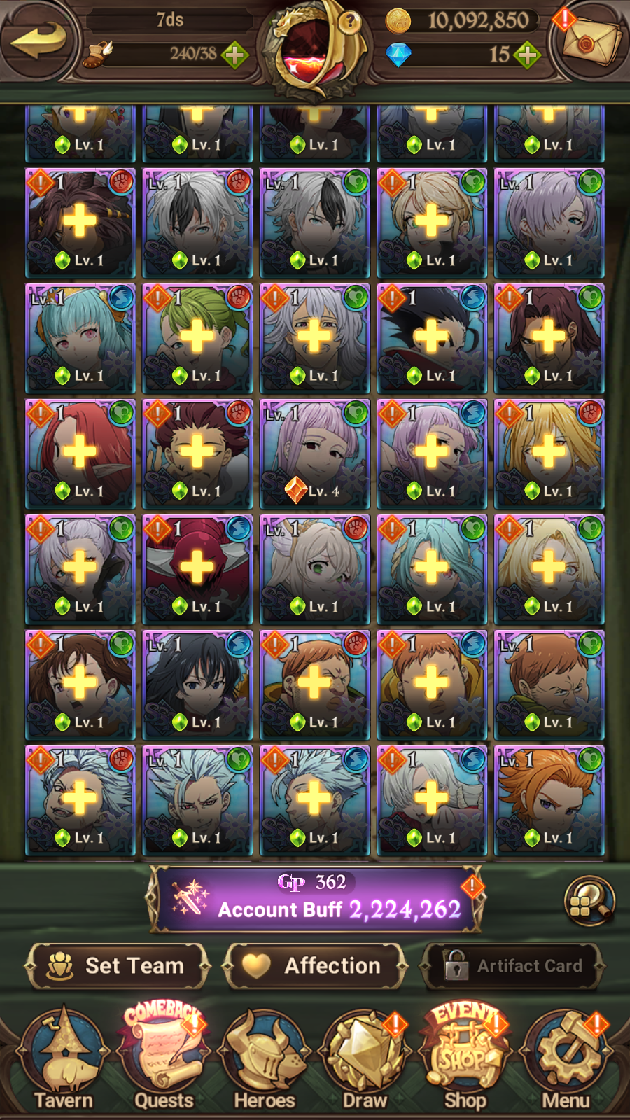 [GLOBAL] 6/6 Ultimate Escanor++ 7DS Seven Deadly Sins: Grand Cross Resource Starter Account-Mobile Games Starter