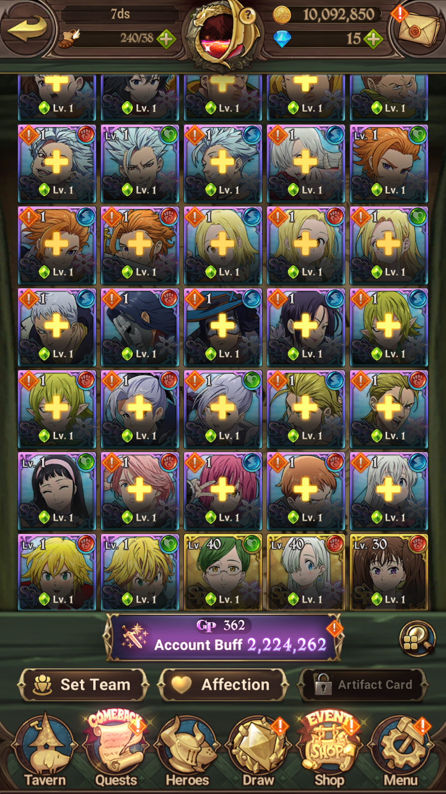 [GLOBAL] 6/6 Ultimate Escanor++ 7DS Seven Deadly Sins: Grand Cross Resource Starter Account-Mobile Games Starter