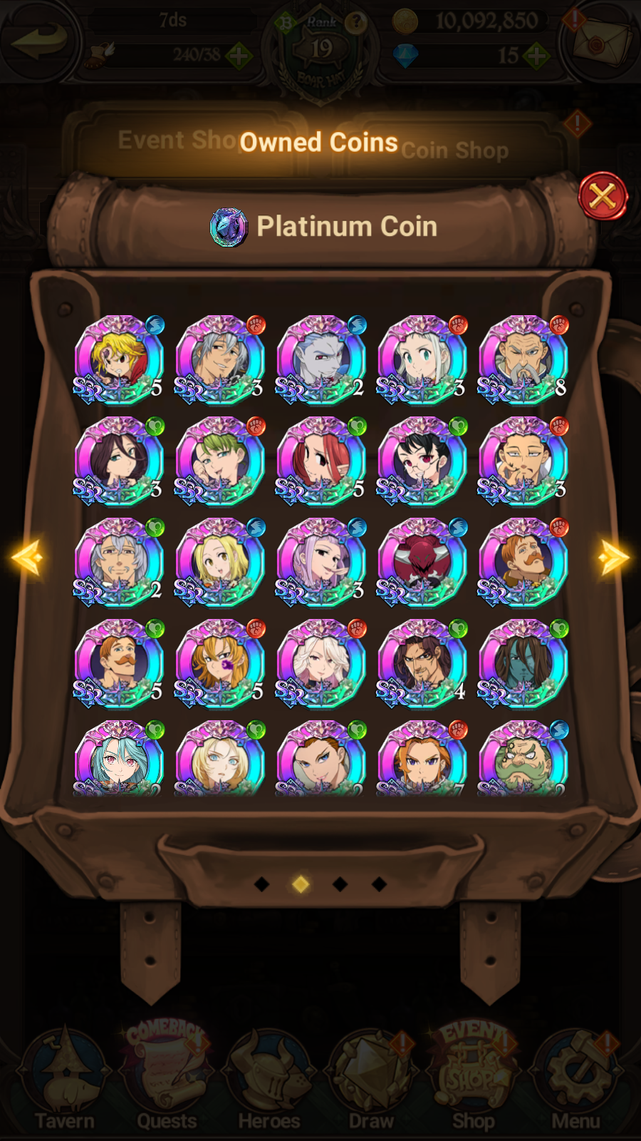 [GLOBAL] 6/6 Ultimate Escanor++ 7DS Seven Deadly Sins: Grand Cross Resource Starter Account-Mobile Games Starter