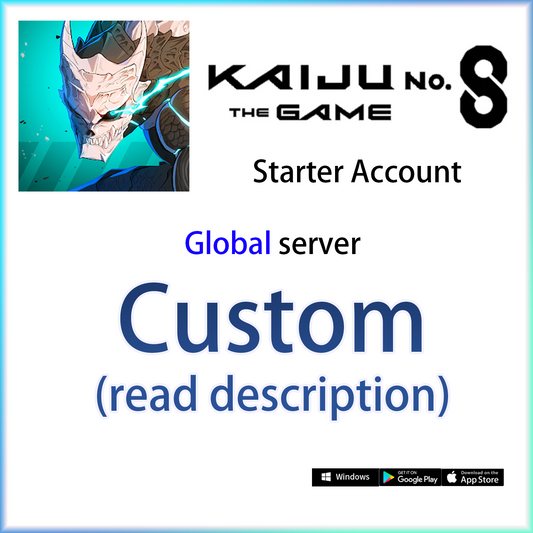 [GLOBAL] CUSTOM | Kaiju No. 8 The Game Starter Account (read description)-Mobile Games Starter